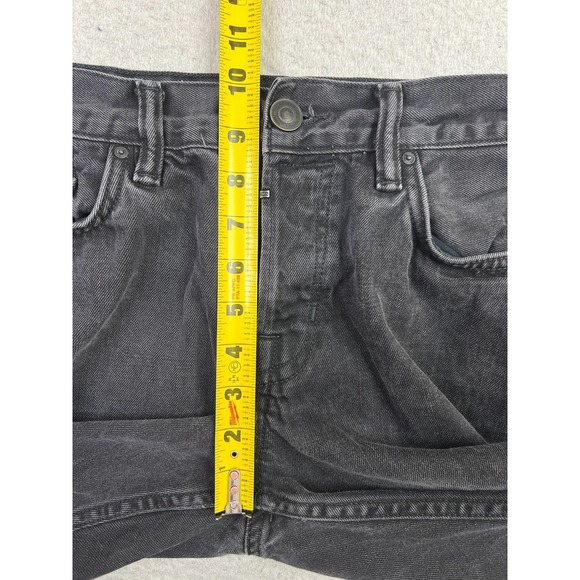 AllSaints Crow Pistol Jeans Mens 32x30 Charcoal Gray Skinny Fit Button Fly Denim - Picture 9 of 12